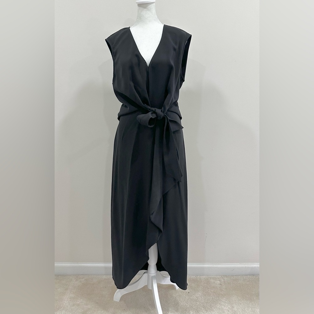 Sam Edelman Women’s Black Dress With A Large Bow At The Waist Size 12